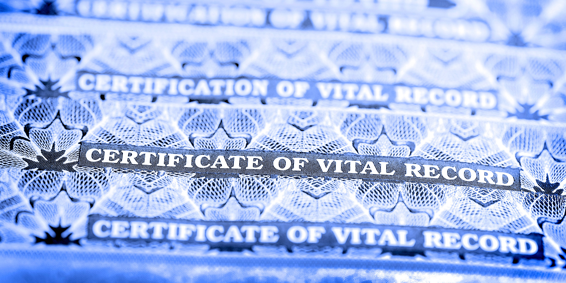 Home 5 Stack of vital statistics records